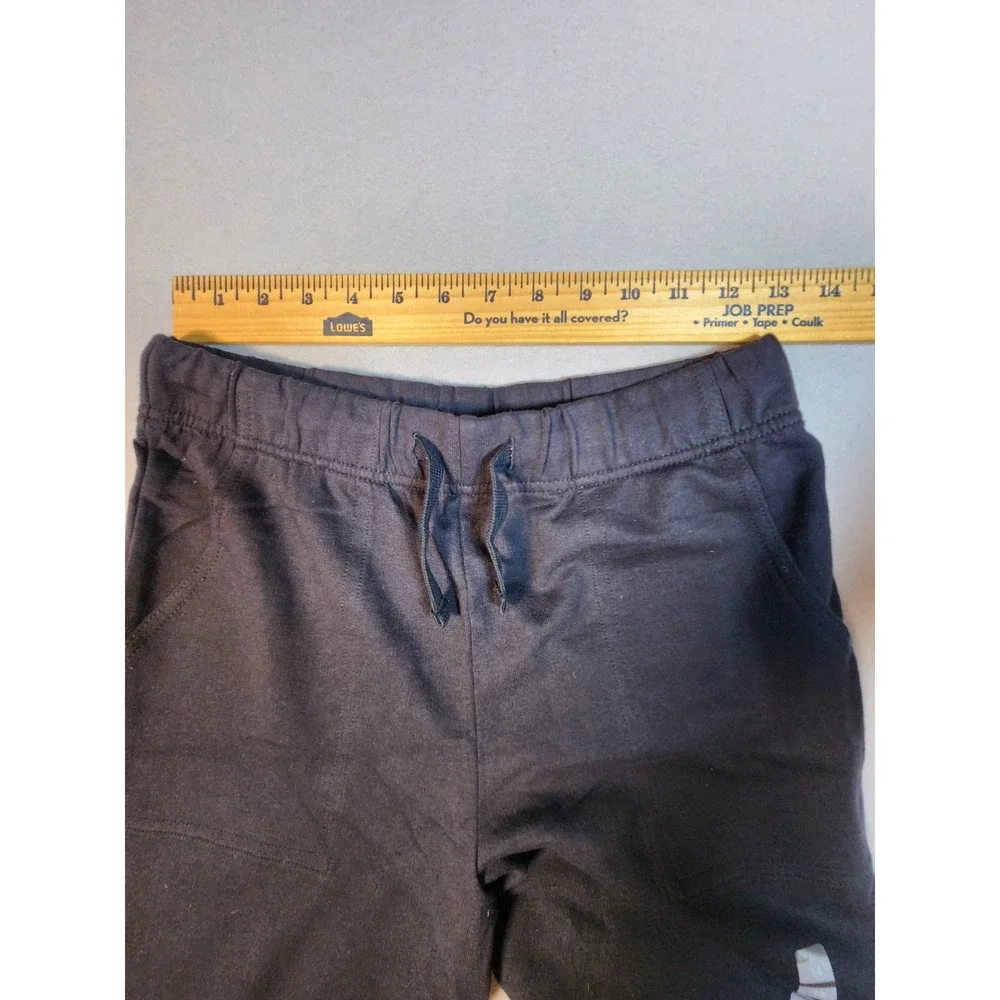 OshKosh B'gosh Boys Black French Terry Jogger Pants Size 14 Drawstring Waist